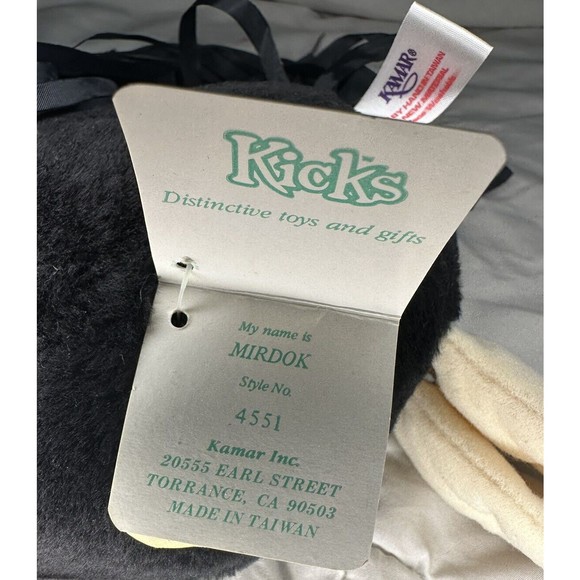 VTG Kamar Kicks Mirdok Vulture Buzzard Bird Plush 15” W/Tags Rare Creepy HTF - Picture 12 of 16